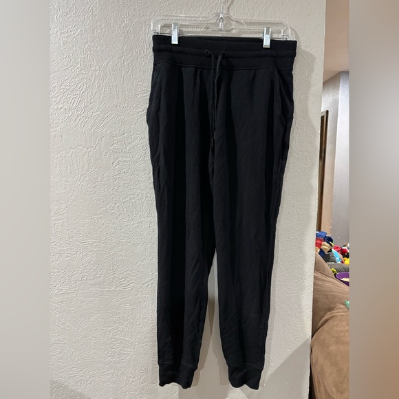 Lululemon Warm Down High Rise Jogger Modal Fleece Casual Pants in Black size 6 - Picture 3 of 10